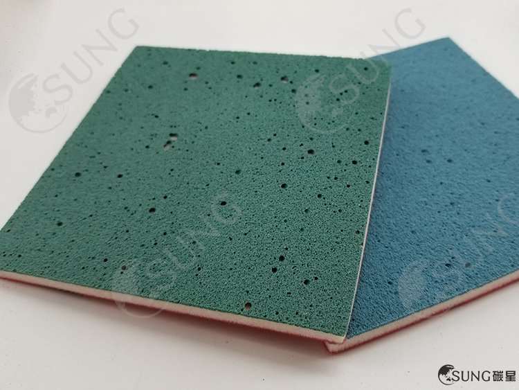 碳星csung背绒背胶干磨水磨聚氨酯海绵砂抛光打磨片
