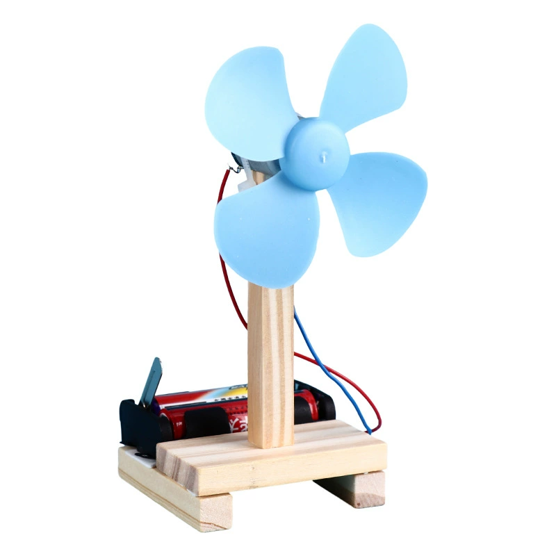 Electric air fan for experiments, popular science constructor, equipment, DIY, science and technology