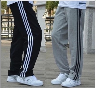 男士运动裤加肥加大休闲裤薄款跑步长裤大码直筒裤子卫裤宽松胖子