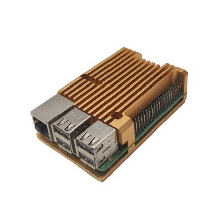 Raspberry Pi Mainboard Character Box Raspberrypi3 Generation B Type 2B/3B+Aluminum Alloy Slutin Slutin Accessories