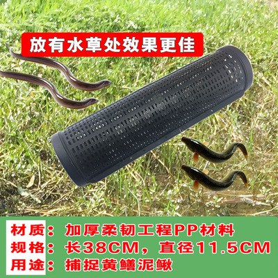 鳝魚籠拆裝式二孔塑料鳝魚網泥鳅黃鳝籠毫子廠家批發鳝魚籠漁網