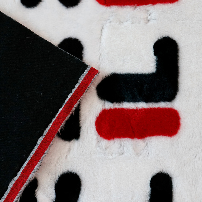 工厂批发10mm毛高腈纶提花高档衣服围脖玩具人造毛皮海派长毛绒