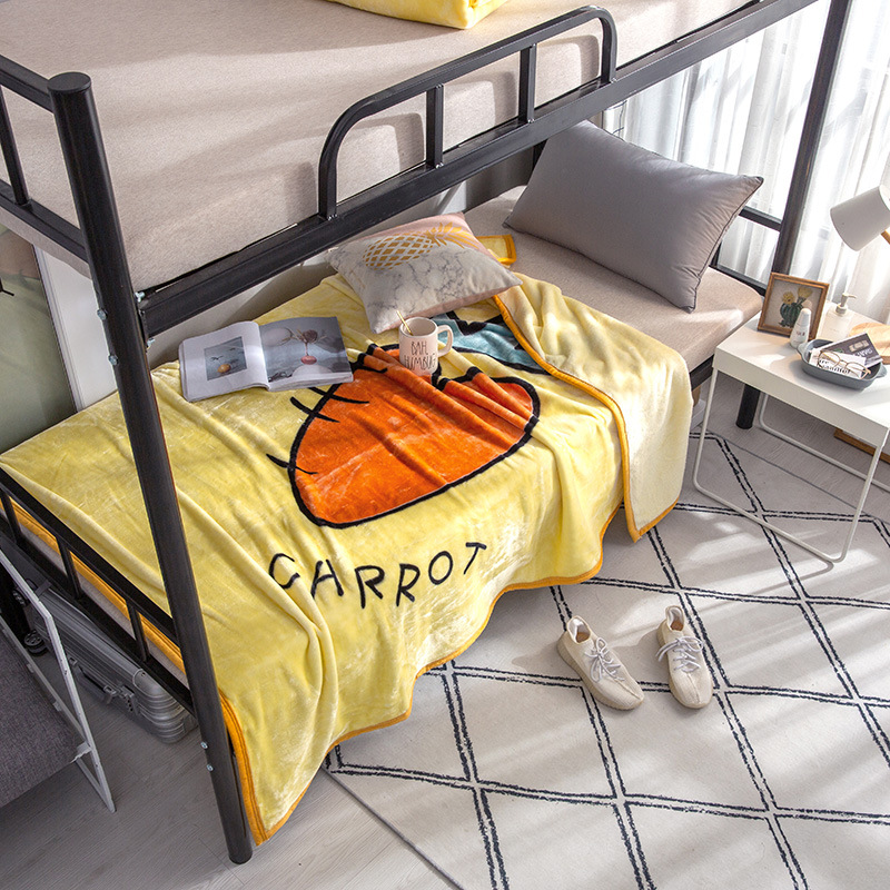 Coral Flannel Blanket sheet Siesta quilt thickening winter Small blanket Single dormitory student milk