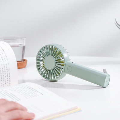 新款办公室桌面手持蓄电风扇定制 便携式usb充电小风扇厂家直供