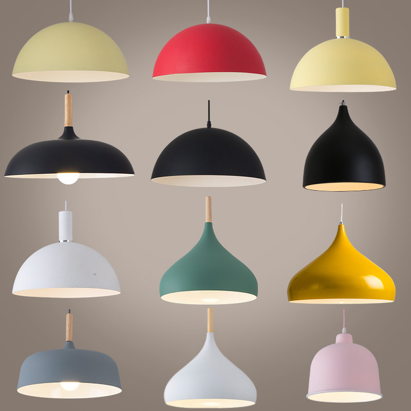 Northern Europe style lamps and lanterns Restaurant lights modern Simplicity Macaroon Restaurant a chandelier originality personality table shop a chandelier