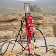 气动潜孔钻机小型爆破孔架子钻电气两用潜孔钻机凿岩钻机钻头