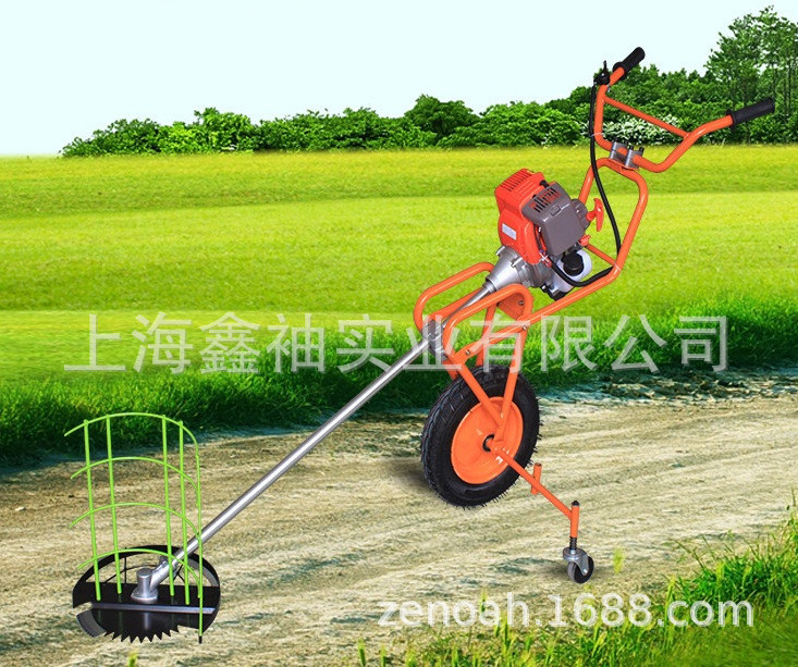 捍绿汽油手推式割草机 农用打草机割灌机打草除草机小型收割机