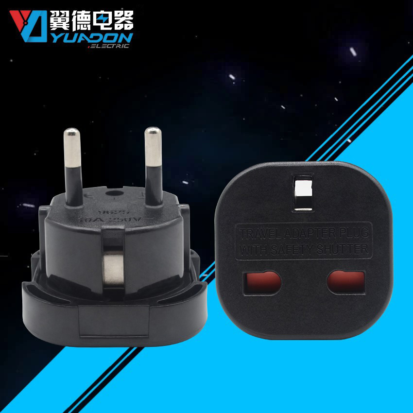 European adapter European-to-English plug 10A transformation EU plug YD-9625 Manufactor goods in stock Direct selling