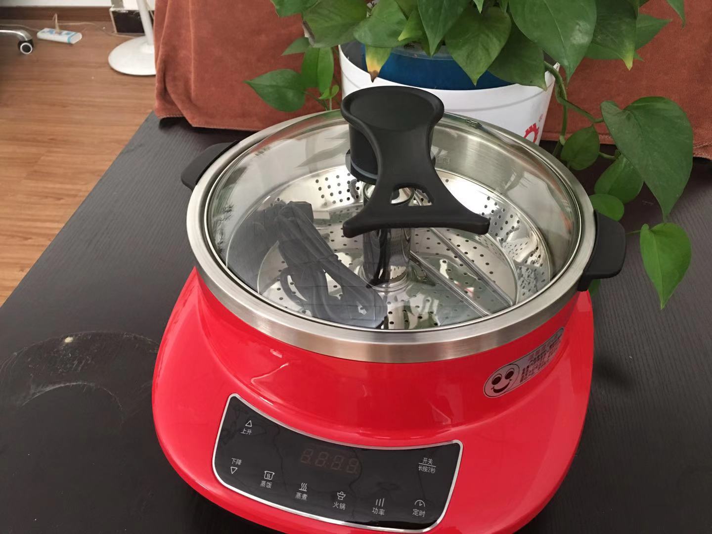 包郵多功能升降火鍋分體電炒鍋電鍋電炒菜鍋家用飯鍋蒸煮電火鍋