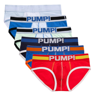 [ PUMP Briefs men]Explosive money Underwear man pure cotton Mesh cloth triangle sexy Hip Leggings A single Bagged