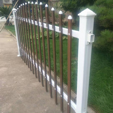 pvc塑钢围栏 防护栏 塑钢防护栅条 白色草坪电力围栏 草坪护栏