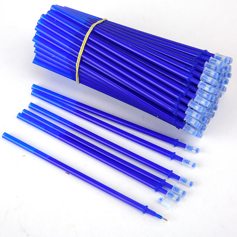 Transparent, erasable, crystal blue core (syringe tip)