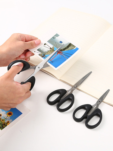 Office household stainless steel scissors, students and children's large, medium and small handmade paper scissors, high-quality sharp art scissors