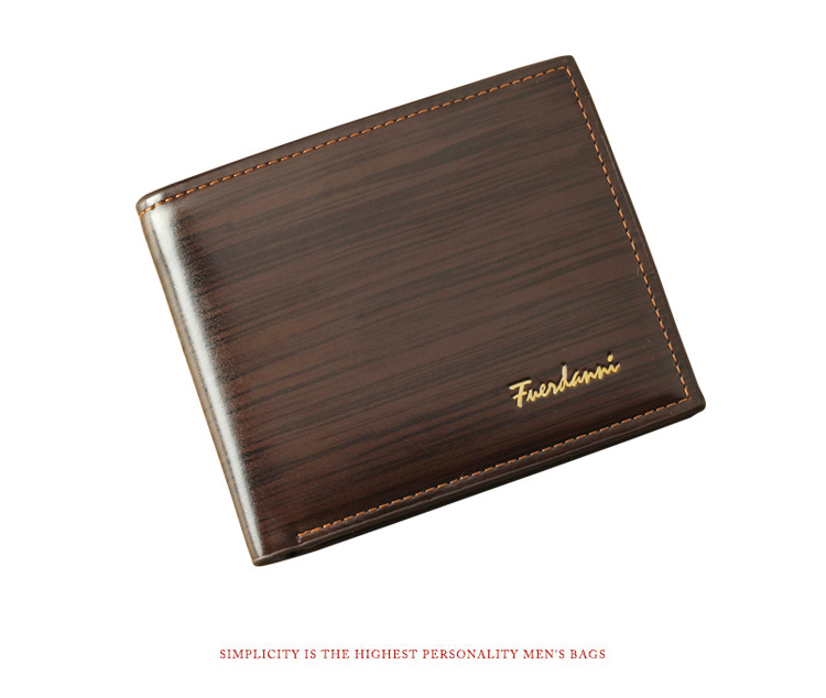 105g Weight Polyester Lining Material Open Closure Type Business, Travel Occasion Pu Leather Material Solid Color Pattern All Seasons Season Men'S Gender Basic Style Square Shape Blue Color New Men's Wallet Korean-style Short Wallet Glossy Wallet Fashion Loose-leaf Soft Leather Beauty Wallet Factory Wholesale 15