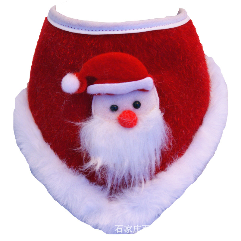 Scarf, universal Christmas eating bib, cute bow tie for elderly, dress up 5