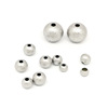 Stainless steel scrub, hole beaded steel balls positioning bead pressure sand drilling beads, solid punching bead wholesale