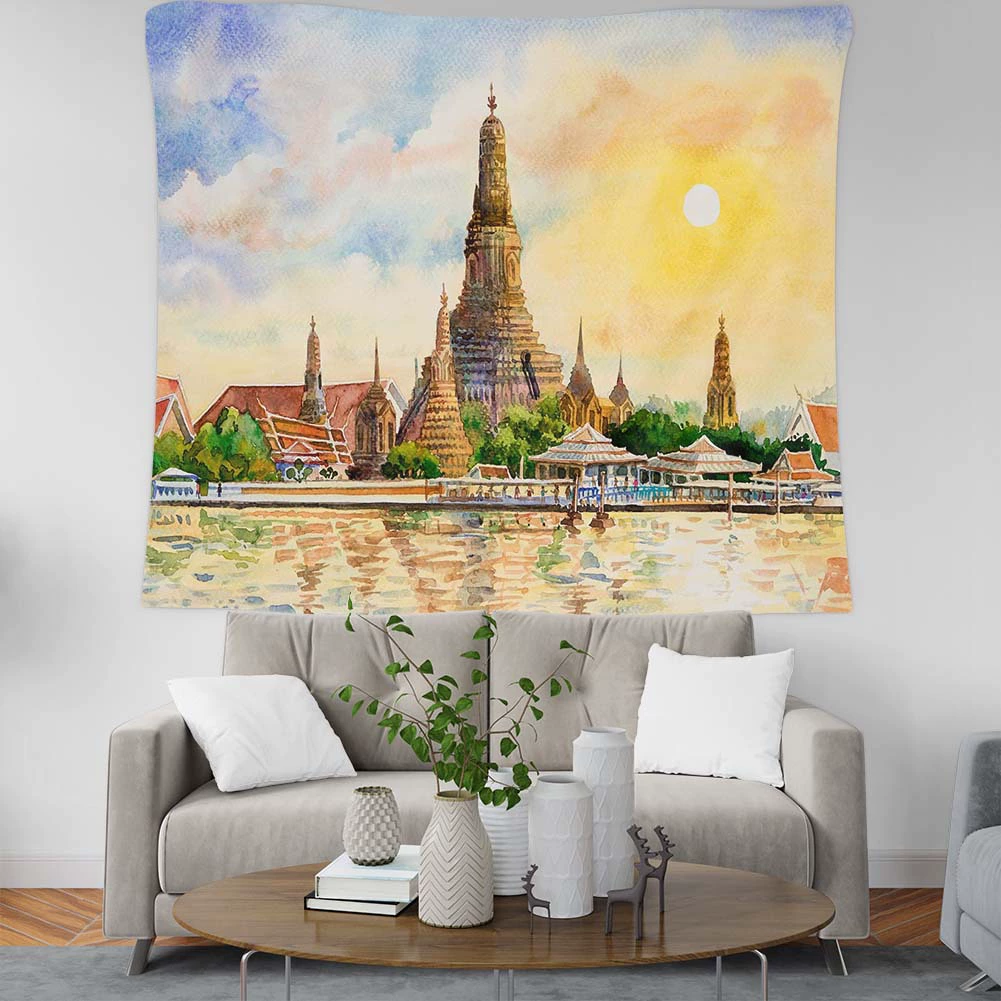 Широкая большая дверь висит Ткань Горячая картина маслом якорь домашние гобелены настенные украшения стены