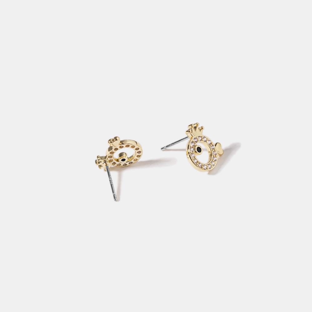 S925 Small Fish Zircon Color And Simple Fashion Earrings Earrings display picture 2