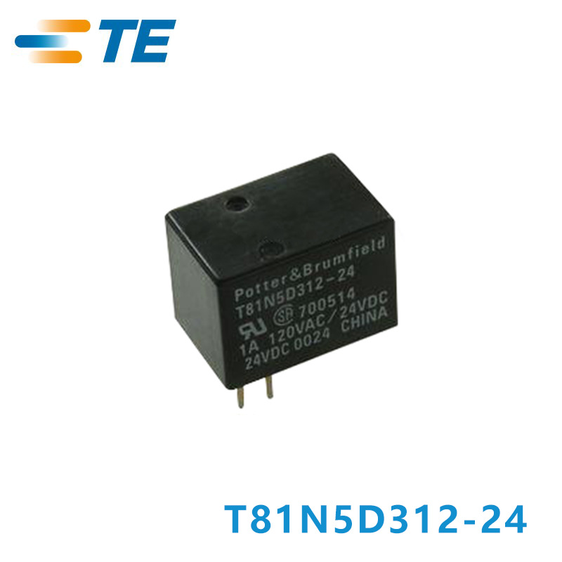 泰科信号PCB继电器T81N5D312-24标准通孔单稳态盛泰供应原装正品