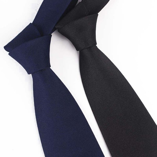 Men's black tie solid navy blue security tie gabardine extended tie low price wholesale