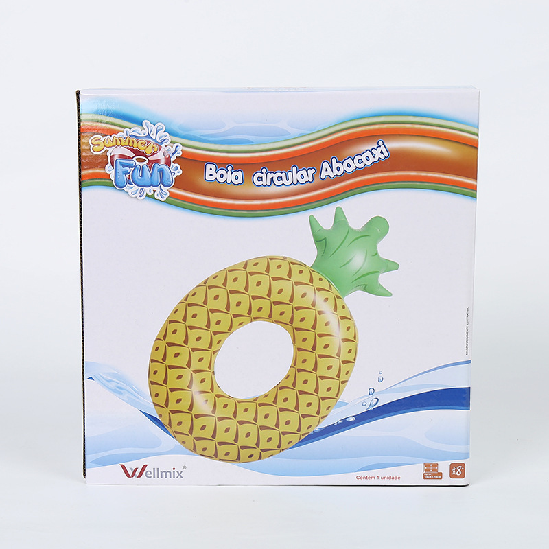 百货用品包装盒定制创意菠萝泳圈水果系列救生圈礼品盒厂家批发