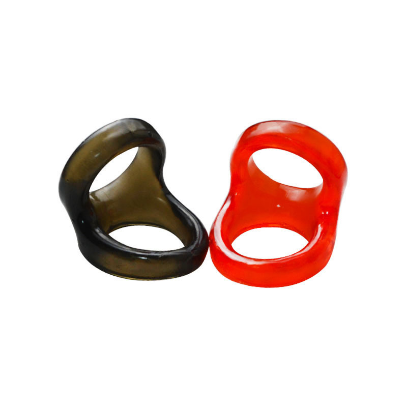 Men's Lock Essence Non Vibration Double Ring Soft TPE Egg Ring Toys Wholesale Quick Sale Wish