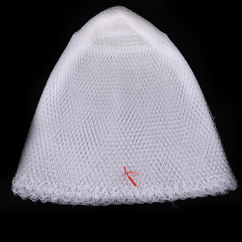 Factory direct sales of transparent fishing line net head, hand-woven big fish white net bag, nylon fish net bag fishing net
