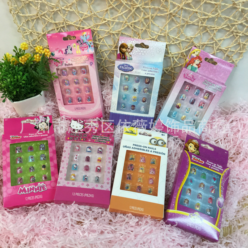 High quality supply creative exquisite pattern nail stickers manicure products KT cat manicure finished nail art piece