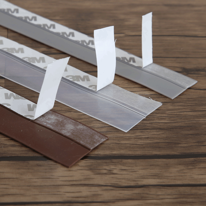 硅胶门窗密封条玻璃门缝防风防尘自粘型胶条多功能门底条厂家直销