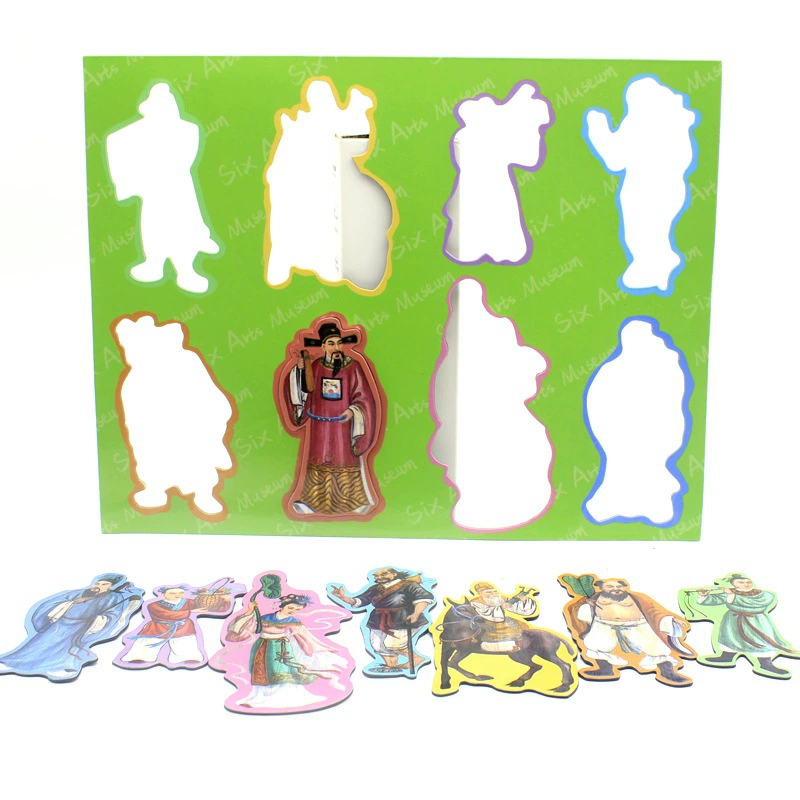 Поставка антикварных восьми бессмертных памятных наклеек на холодильник мультфильм магнитная головоломка