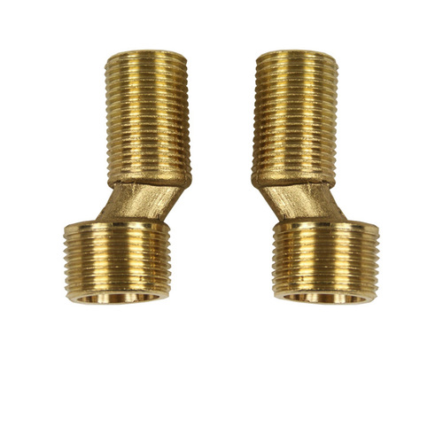 Copper bathtub triple faucet extended curved foot accessories eccentric variable diameter curved foot accessories manufacturer wholesale