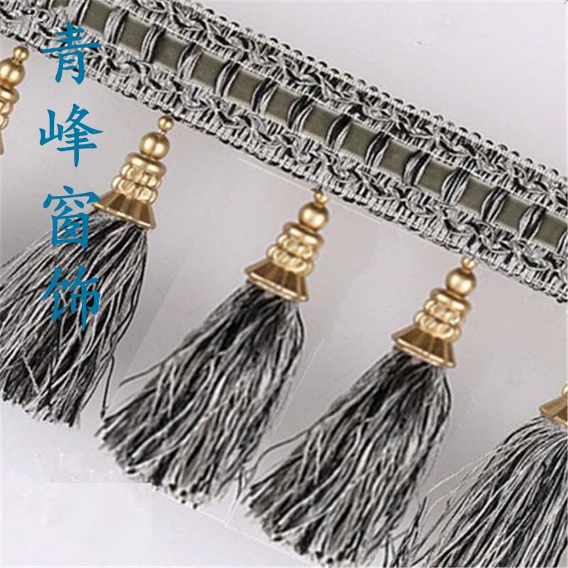 青峰窗饰 宝塔吊穗 水晶流苏装饰花边 大喇叭花边镶边宽花边