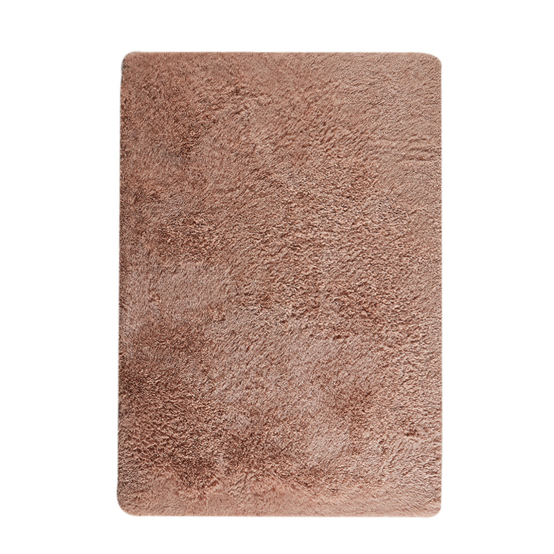 Alfombra de Pelo Largo de Seda Sintética para Sala de Estar, Dormitorio, Junto a la Cama, Resistente a las Manchas y Fácil de Cuidar, Alfombra de Dormitorio