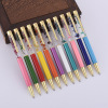 New creative flower pen into oil wafer bead pen fashion Japan and South Korea DIY small fresh dry flowers round bead pen