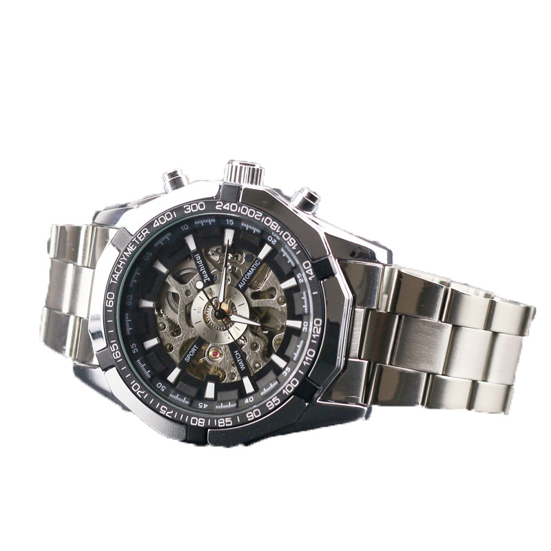 Teljesen automata, üreges mechanikus karóra, férfi butik vízálló retró karóra, bájos üzleti karóra, elit férfi karóra_voghion.com