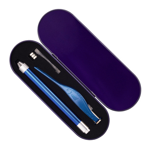 Household children's light-emitting ear scoop visible ceramic ear set ear picking tools earwax digging tweezers tool set wholesale