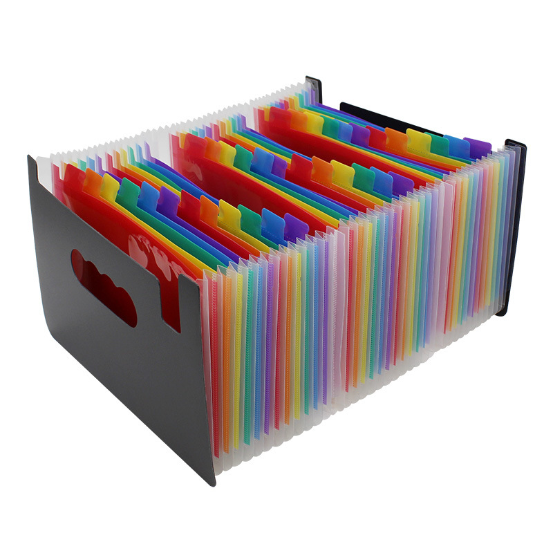Mini Arco Iris multi-capa A5 órgano carpeta factura documento carpeta de almacenamiento 2436-capa BOLSA DE INFORMACIÓN Carpeta de Organización de escritorio