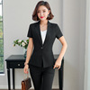 summer Business Suits suit Occupation Women's wear Short sleeved OL to work in an office interview business affairs formal wear Jewelry store coverall