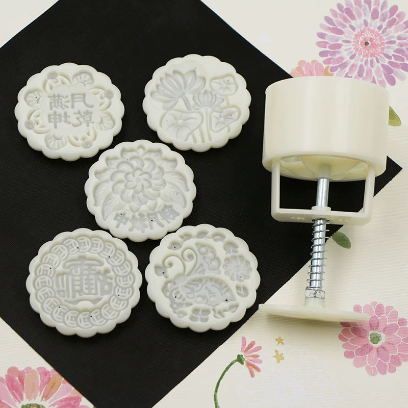 Оптовая форма для лунного торта 125 г набор из 5 предметов форма для лунного торта середины осени