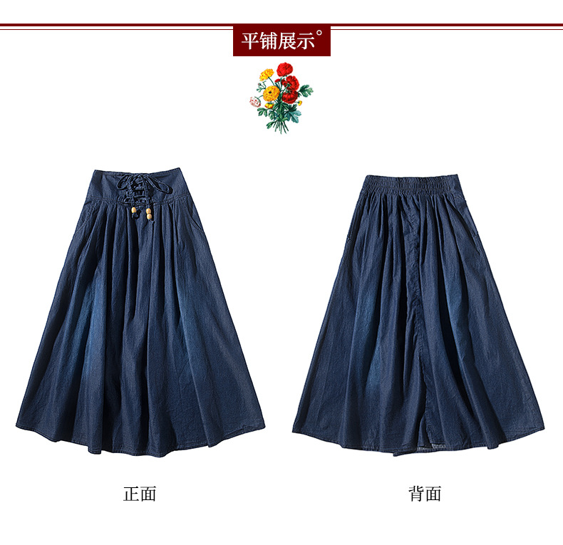 Jupe femme CARTE DES POISSONS en Cow-boy - Ref 3330442 Image 22