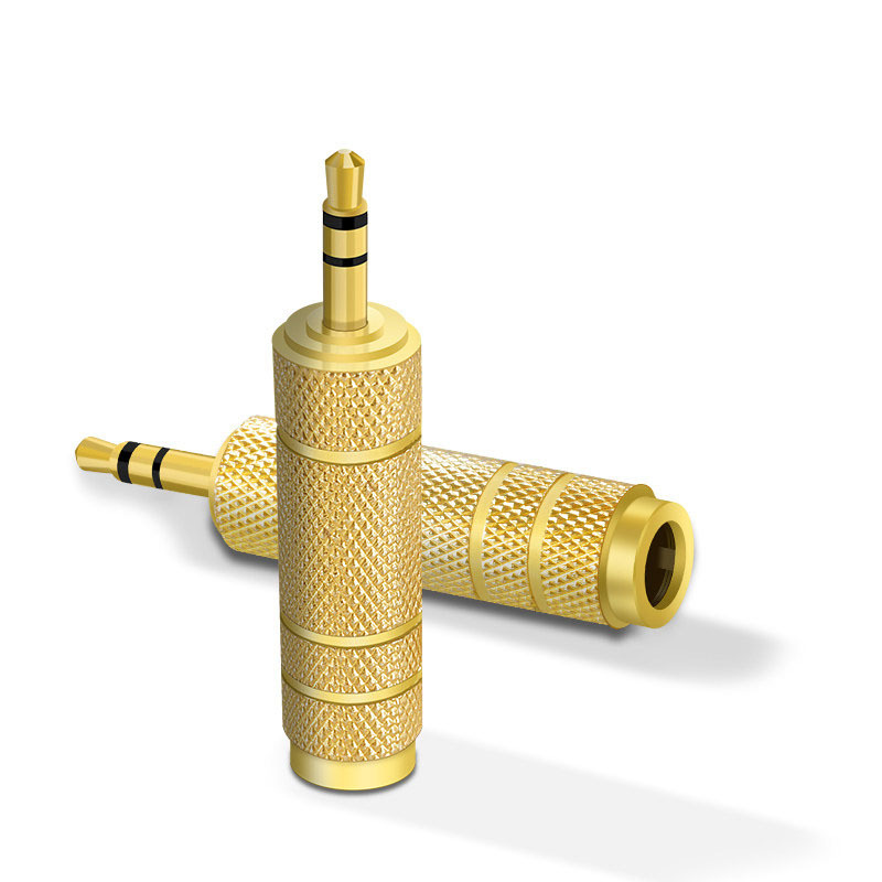 麦克风连接3.5转6.35耳机转接话筒音频线公转母6.35转3.5双声道|ms