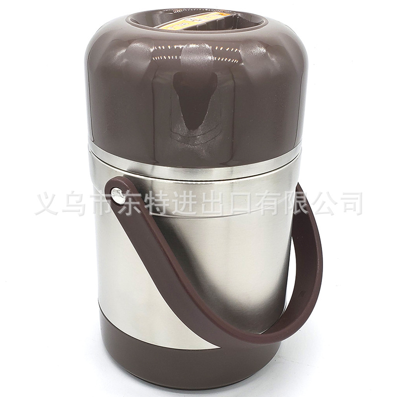 Factory direct sales of stainless steel thermos pot 304 multi-layer sealed lifting pot vacuum anti-overflow lunch box lunch box detail image 6
