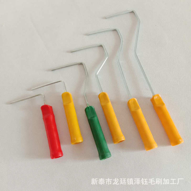 Fábrica al por mayor de 4 pulgadas pequeño pulgar rodillo soporte pintura rodillo mango rodillo cepillo soporte rodillo mango