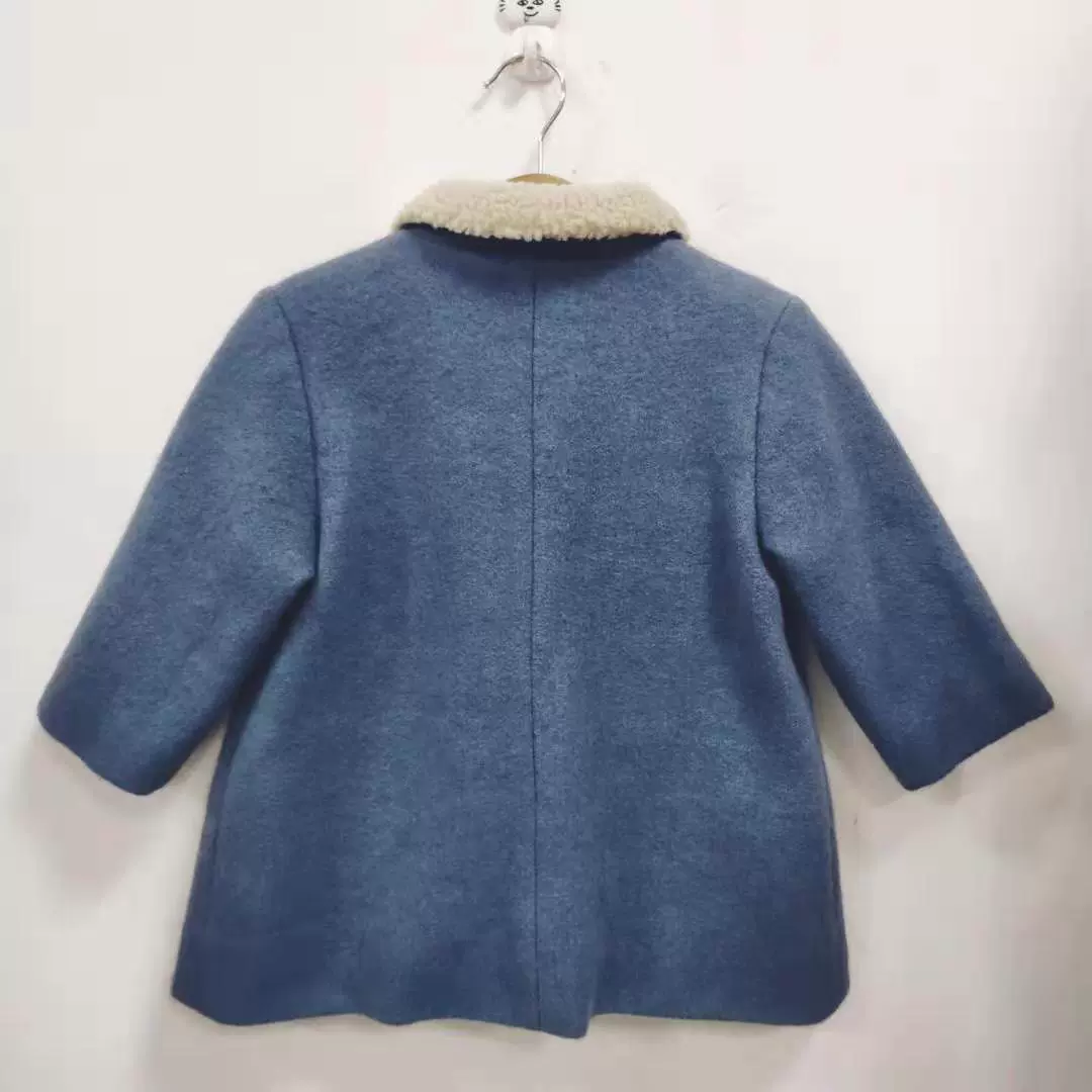 Spring autumn children's woolen coat, Japanese and Korean