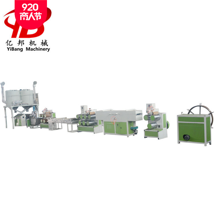 SJL亿邦机械出产聚脂拉丝机组PET毛刷丝扫把丝拔丝设备