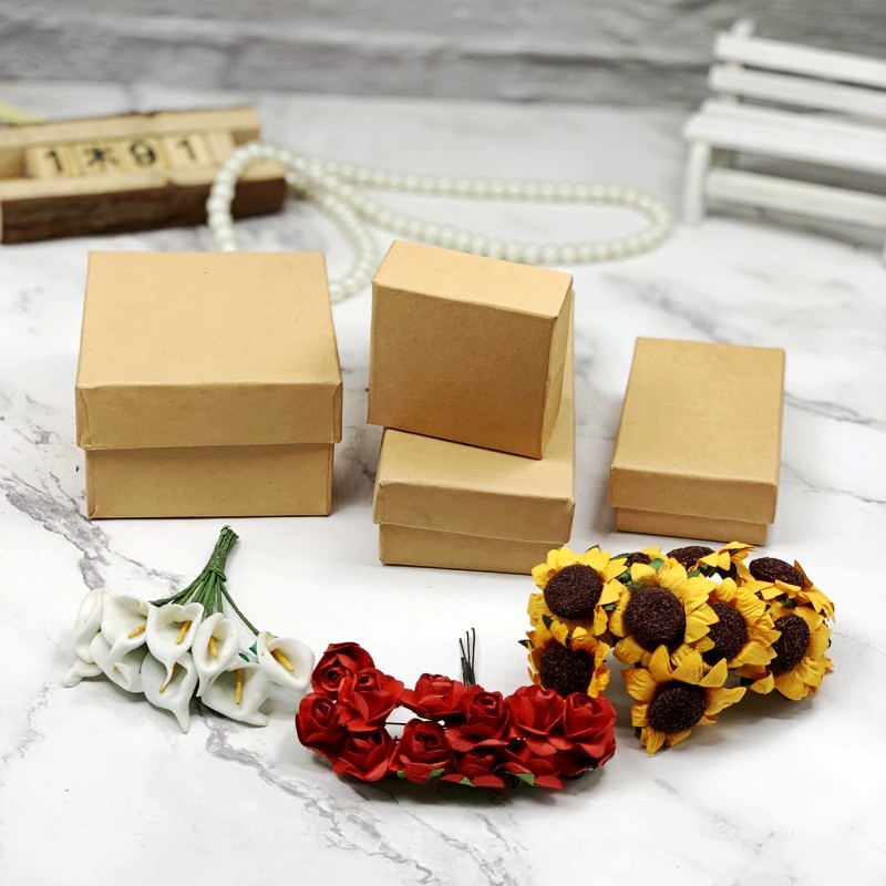菊花复古包装盒 厂家礼品盒 牛皮纸首饰盒子手表包装盒烫印