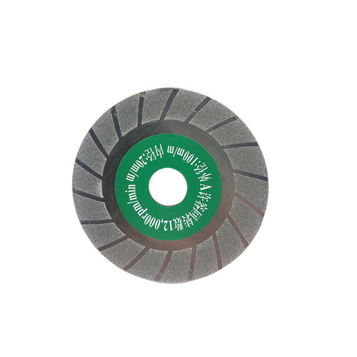 Glass slice grinding disc diamond cutting disc marble machine cutting machine angle grinder disc electroplated emery 100mm