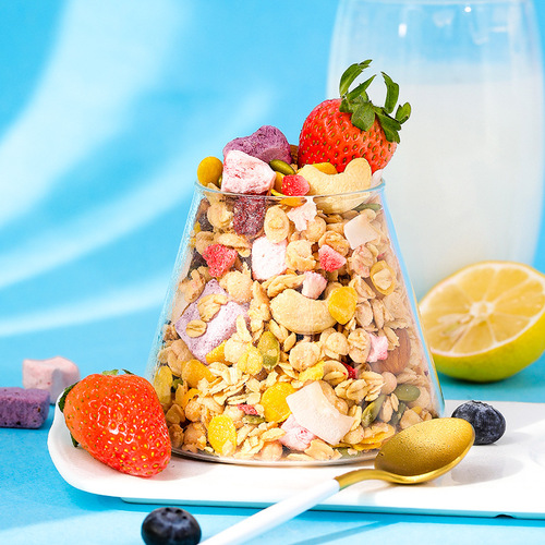 Fruit Muesli, Nuts & Baking Mix, 420g, Ready-to-Eat, Mixed Oatmeal Cereal Yoghurt Crisps