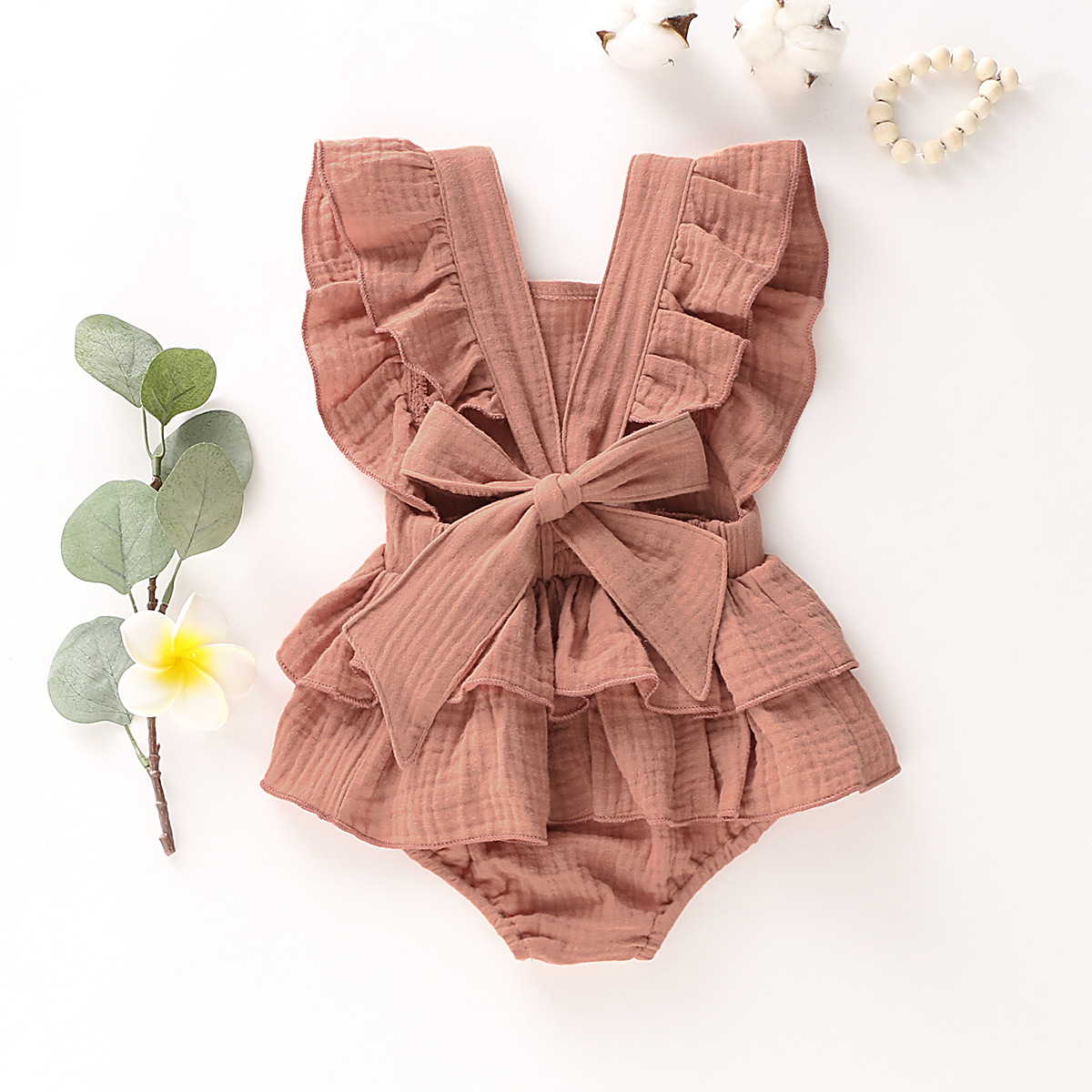 Butterfly Bow Baby Romper
