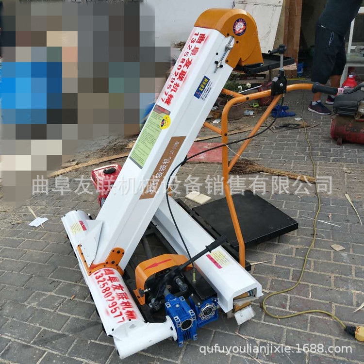 稻谷灌袋机价格 颗粒作物收集机 170汽油移动粮食晾晒收集机32